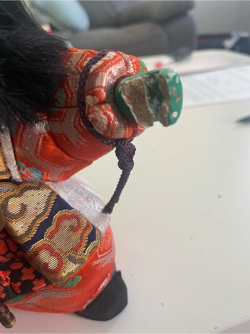 Traditional Japanese Doll in Red and Gold - Kids Toys